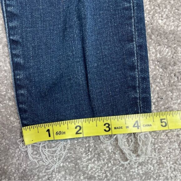 Abercrombie & Fitch Jeans Women’s 26 Long Blue Skinny Ankle Mid-Rise Dark Denim - Picture 11 of 12